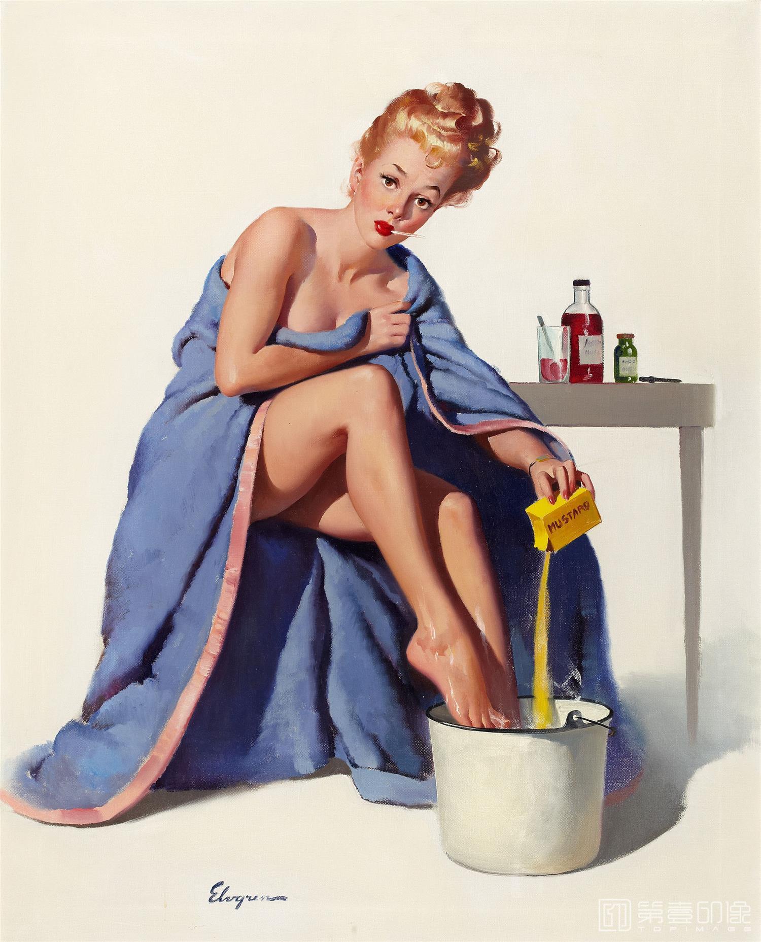 油画-吉尔·艾尔夫格雷恩 Gil Elvgren 作品集-97